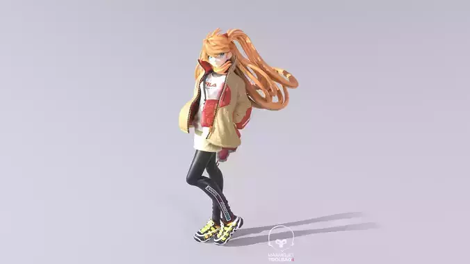 ASUKA FILA FIGURE EVANGELION 3D print model
