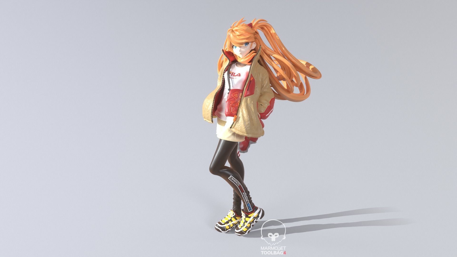 ASUKA FILA FIGURE EVANGELION 3D print model_7