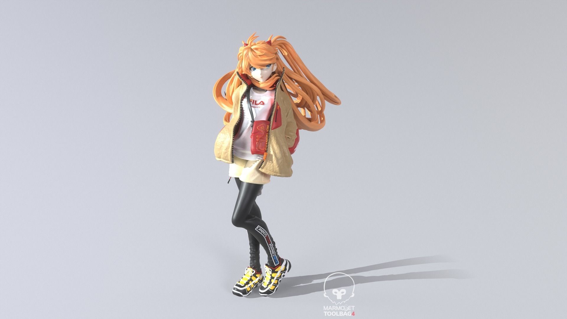 ASUKA FILA FIGURE EVANGELION 3D print model_1