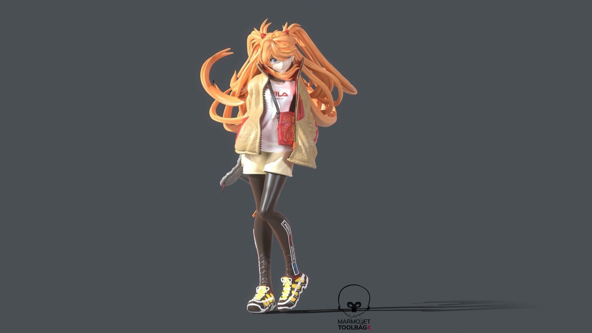 ASUKA FILA FIGURE EVANGELION 3D print model_8