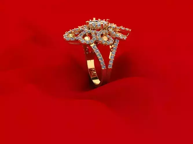 Flower Diamond Ring R4