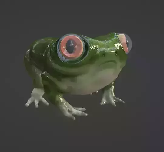 frog low poly