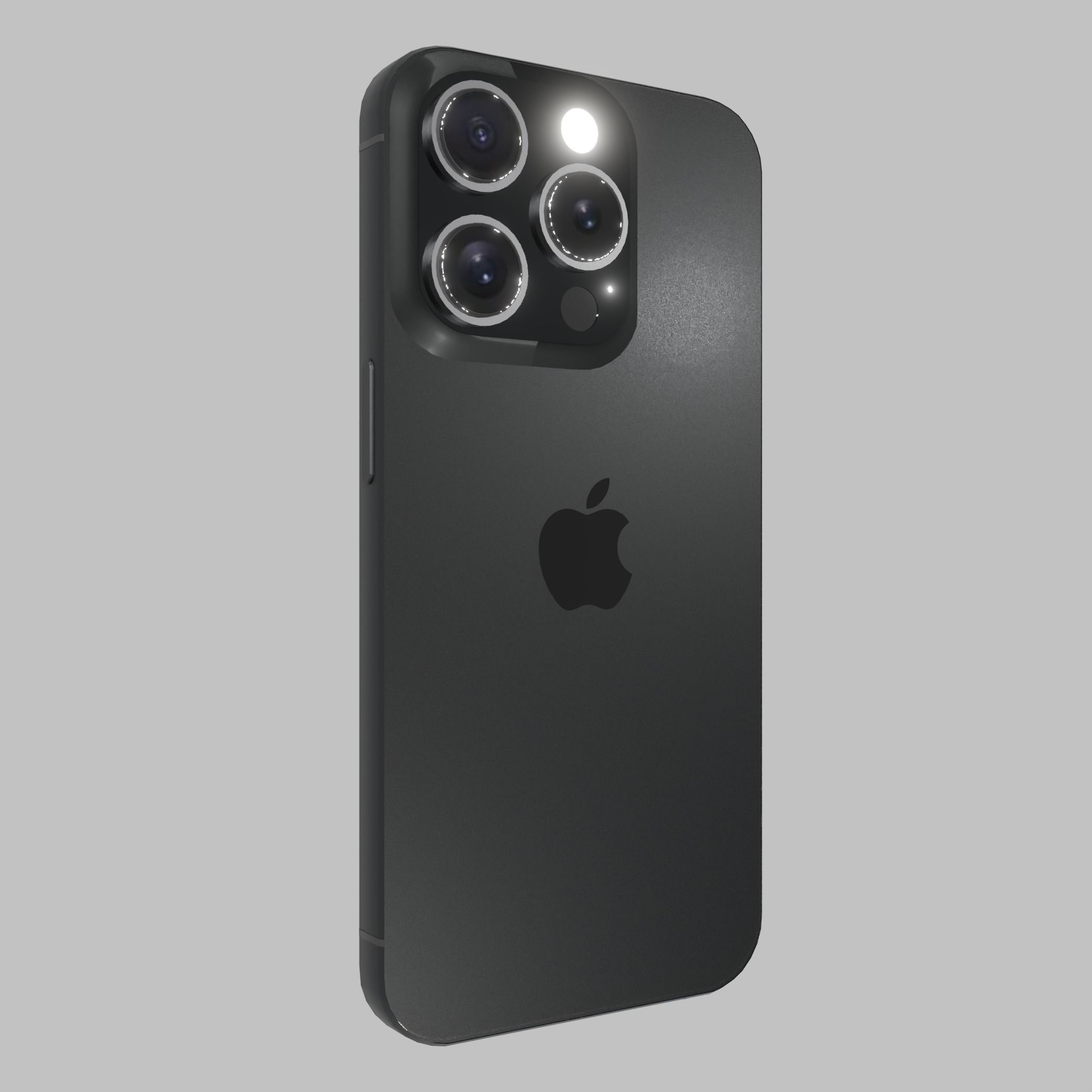 iPhone 15 Pro Black Titanium 3D model_2