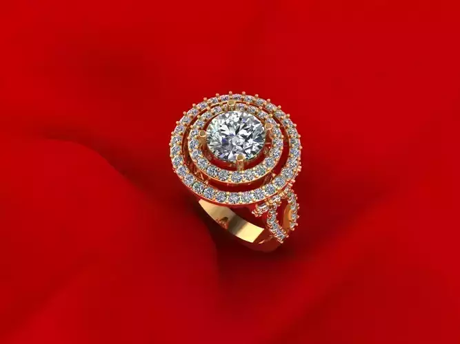 Side Stone Women Ring R4