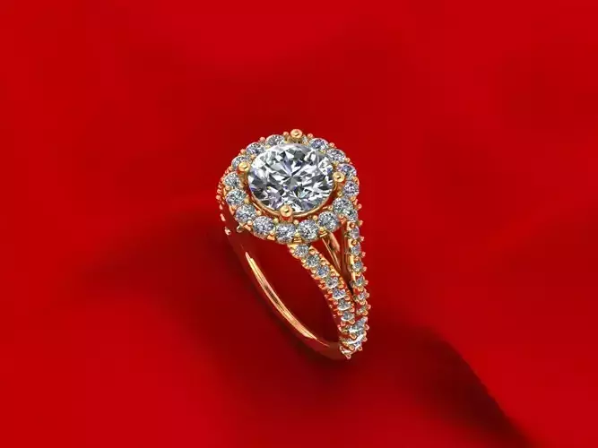 Side Stone Fashion Ring R2