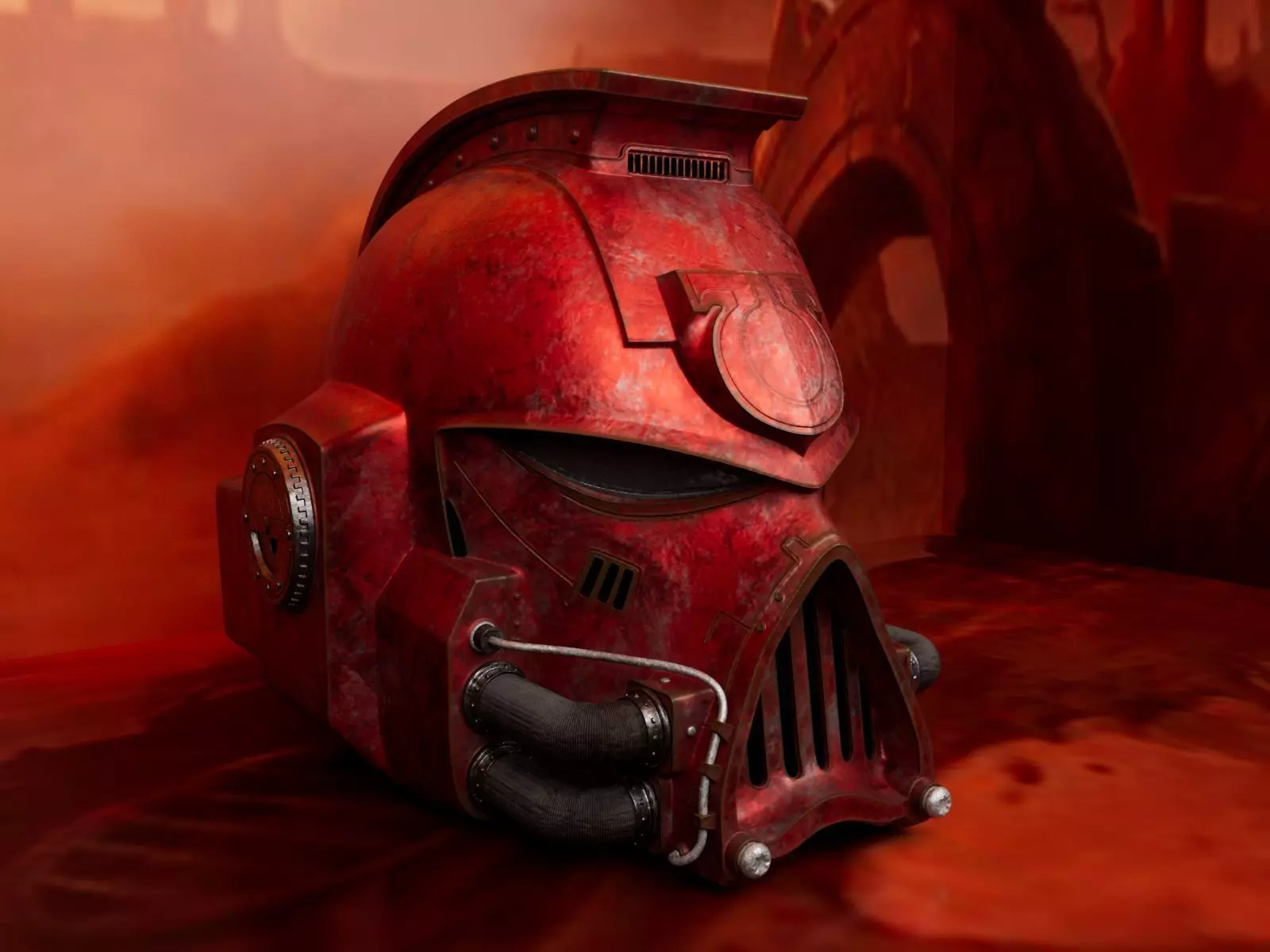 Space Marine helmet Free 3D model