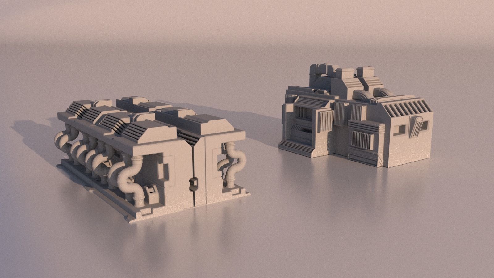 Scifi Factory for 3Dprint 3D print model_13