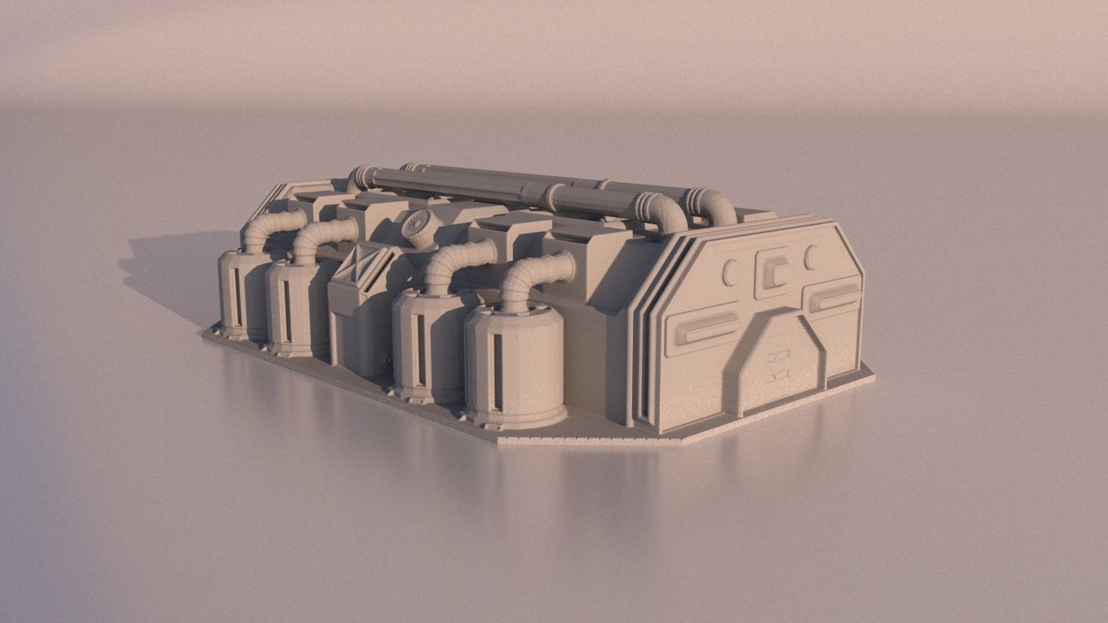 Scifi Factory for 3Dprint 3D print model_11