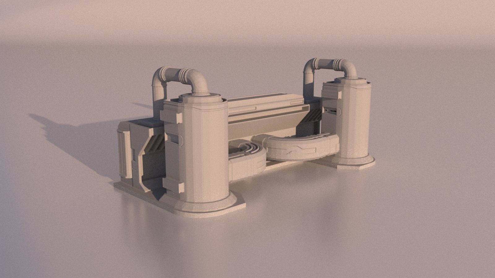 Scifi Factory for 3Dprint 3D print model_14