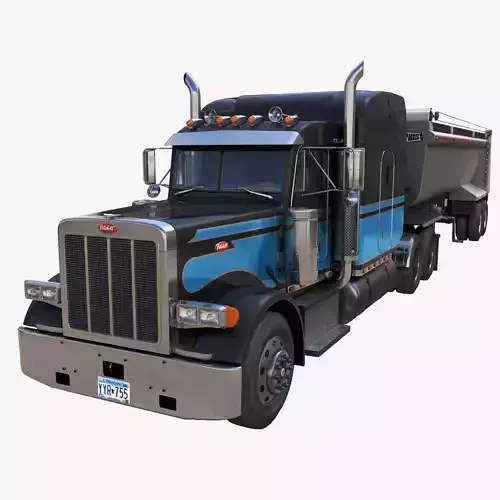 Peterbilt 379 dump trailer