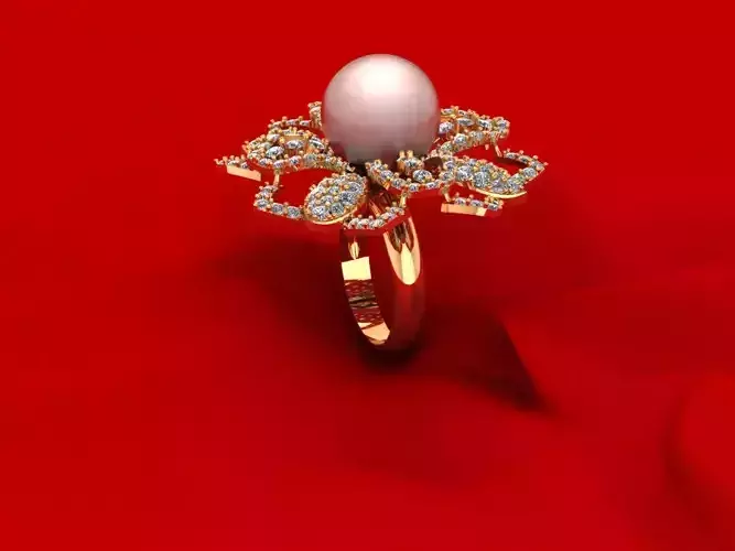 Round Pear Fashion Ring R3