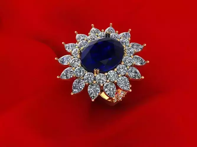 Fashion Flower Ring R4