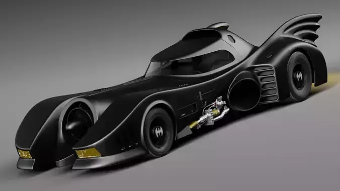 Batmobile 1989 Jet Car 3D model