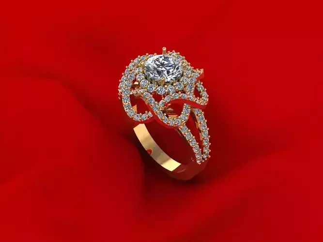 Twist Engagement Ring R4