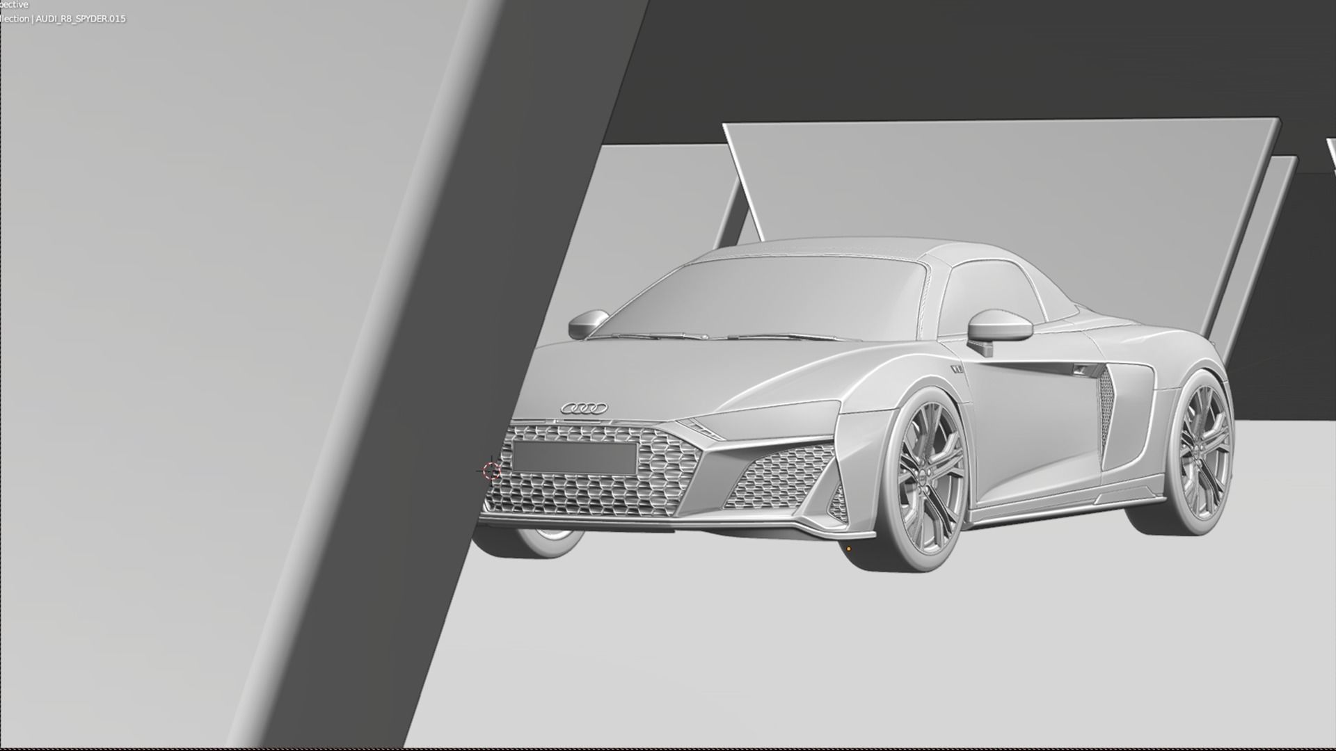 Car Lighting Scene 3D Blender File Low-poly 3D model_13