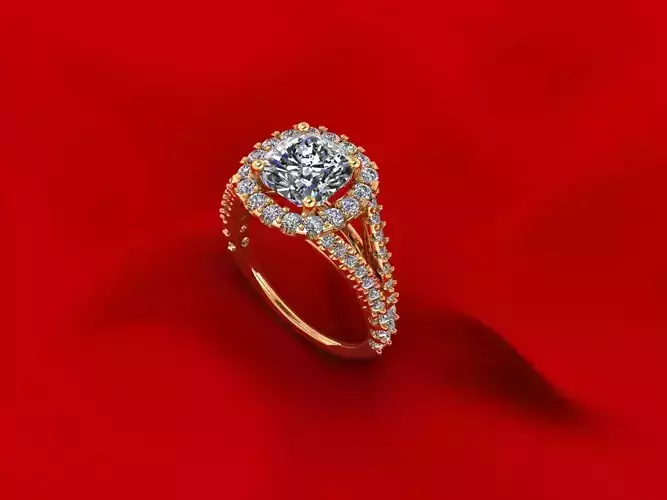 Side Stone Diamond Ring R3
