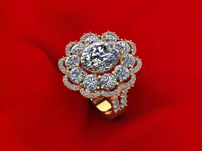 Side Stone Women Ring R3