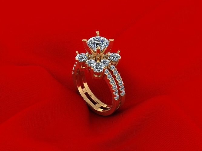 Women Halo Ring  3D print model