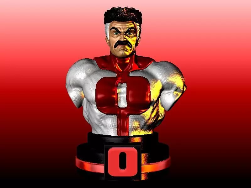 OMNIMAN BUST INVENSIBLE SUPER HERO SERIE AMAZON 3D print model