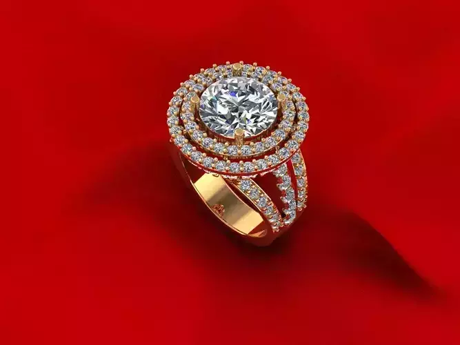 Halo Diamond Ring R3