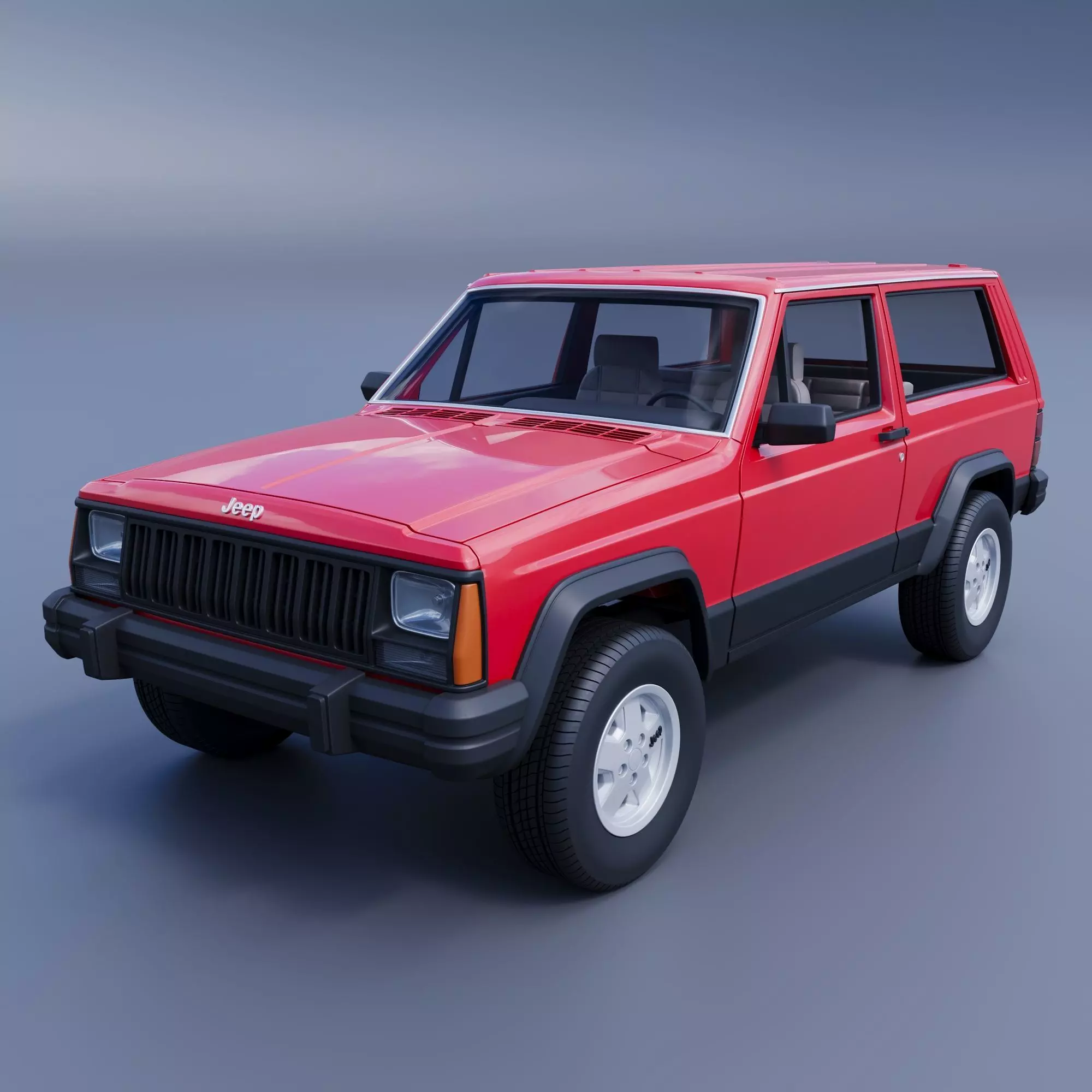 Jeep Cherokee XJ 2 Door 1984 3D print model_0