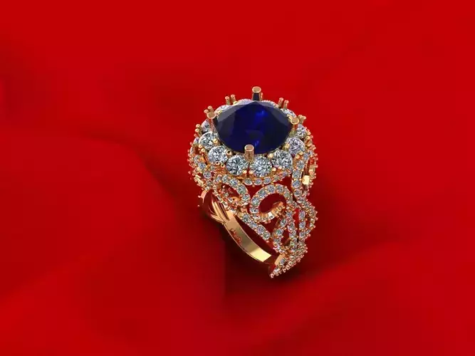 Gemstone Creative Ring R2