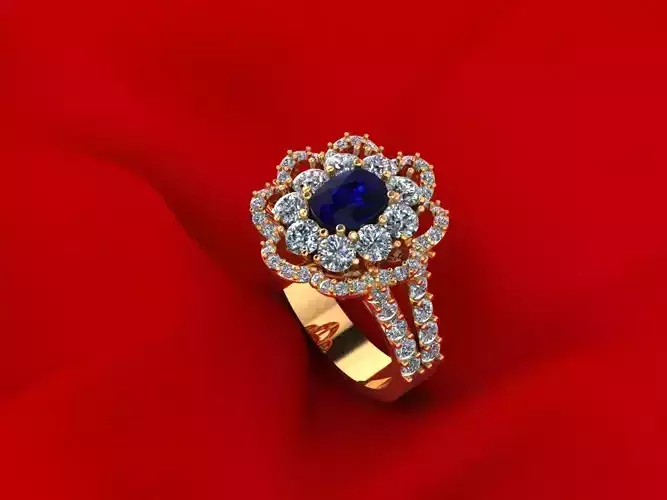 Engagement Flower Ring R4