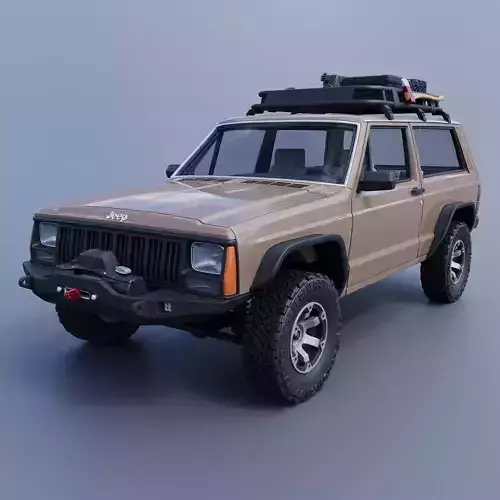 Jeep Cherokee XJ  2 Door 1984 Custom 3D print model