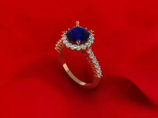 Engagement Precious Ring 3D print model