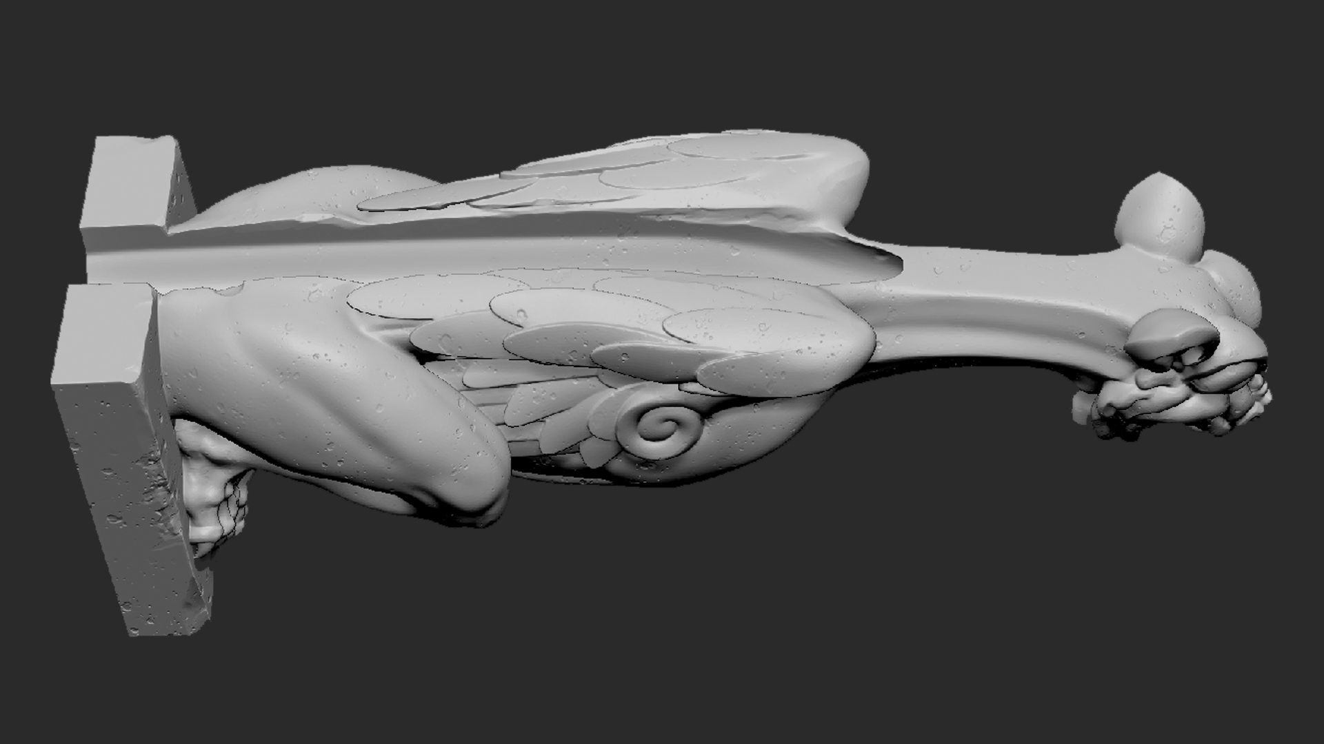 Gargoyle04 3D print model_8