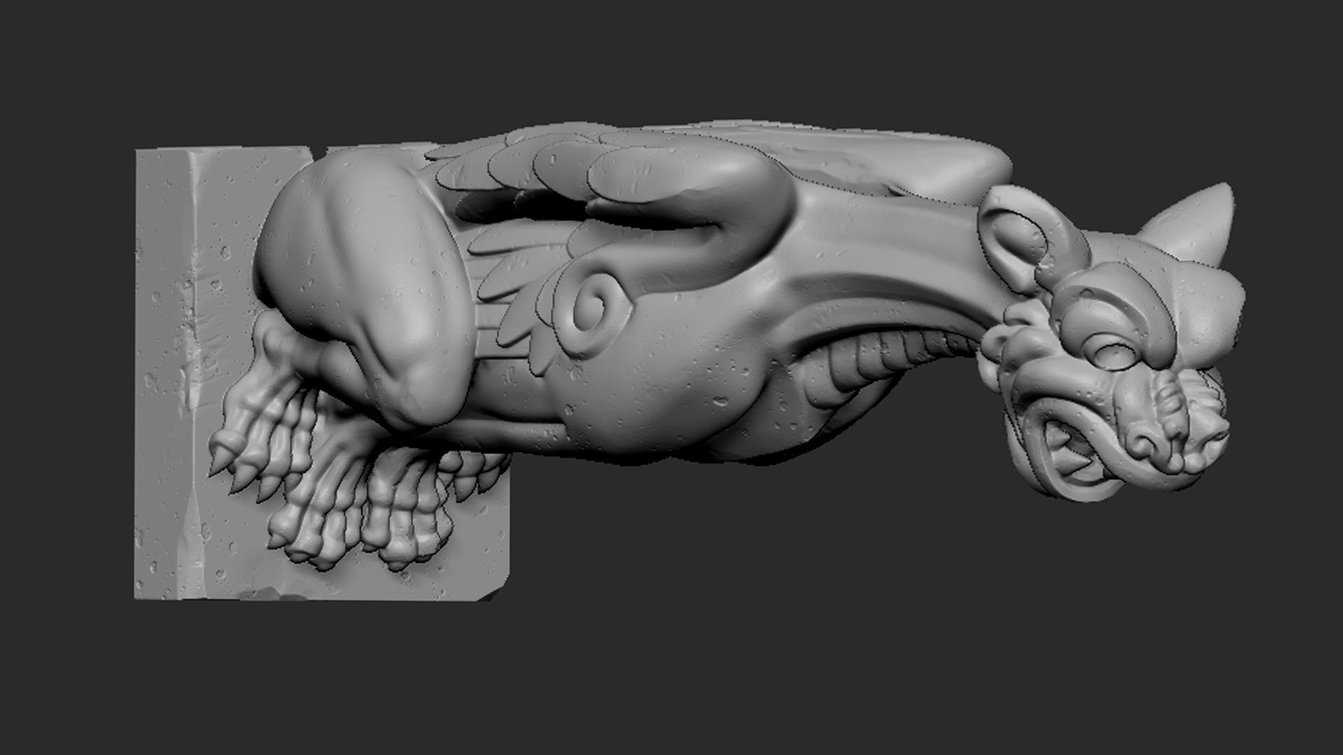 Gargoyle04 3D print model_2