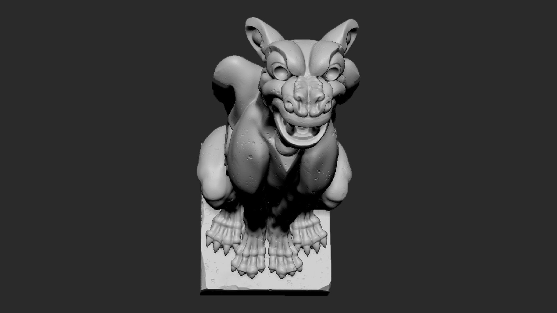 Gargoyle04 3D print model_10