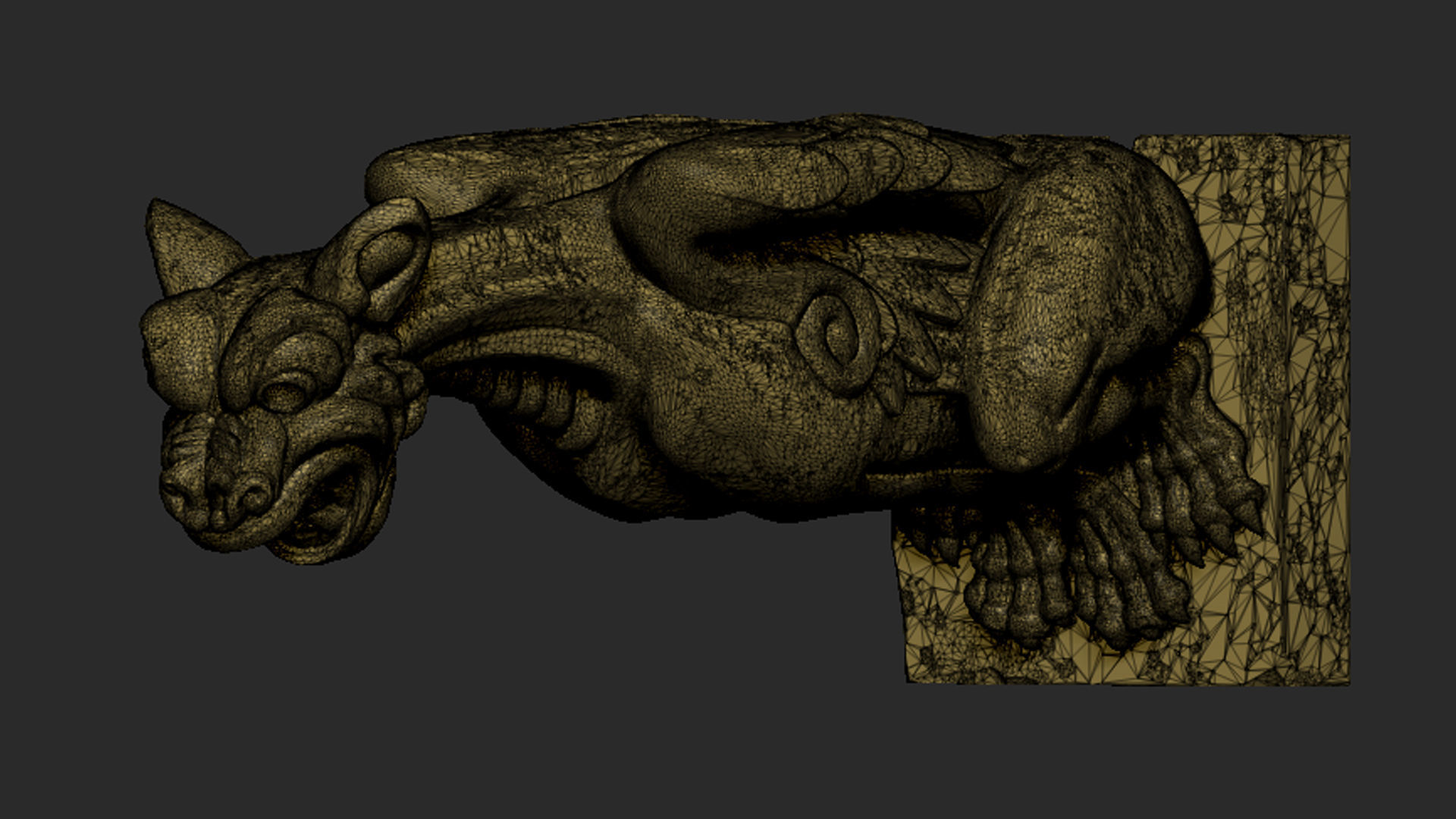 Gargoyle04 3D print model_12
