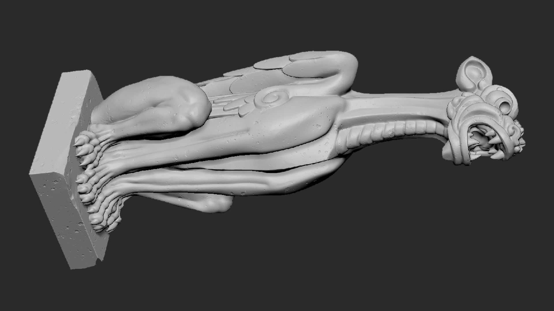 Gargoyle04 3D print model_9