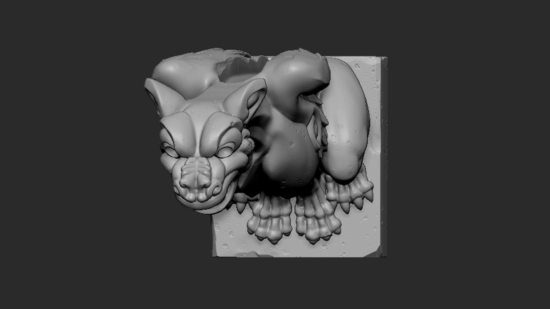 Gargoyle04 3D print model_1