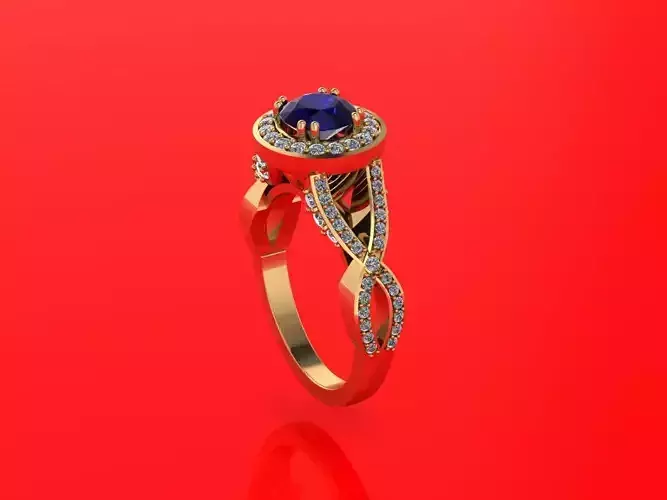 Halo Diamond Ring R3