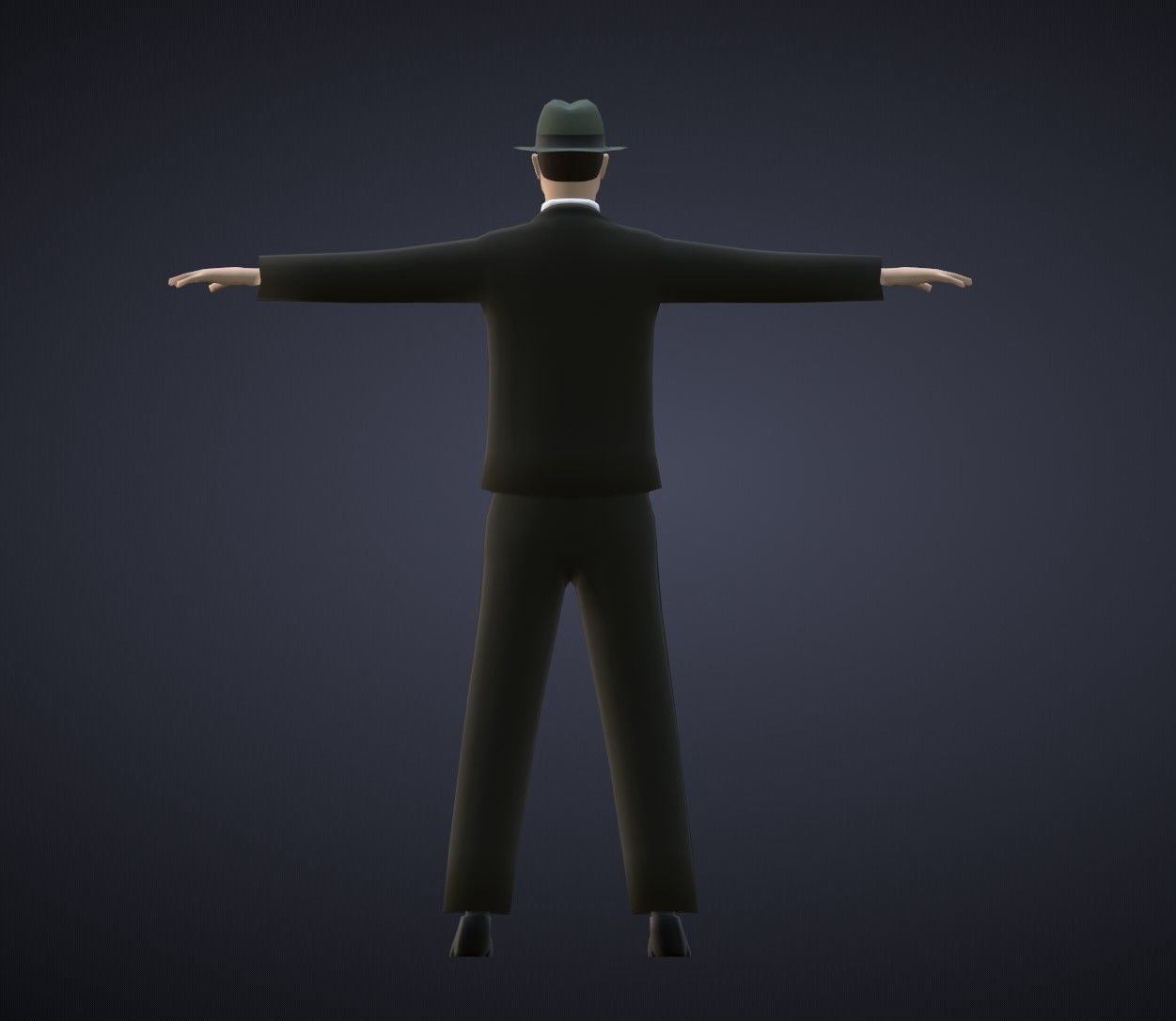 Stylized Detective Optimised Version Low-poly 3D model_5