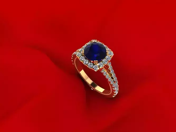 Side Stone Wedding Rings