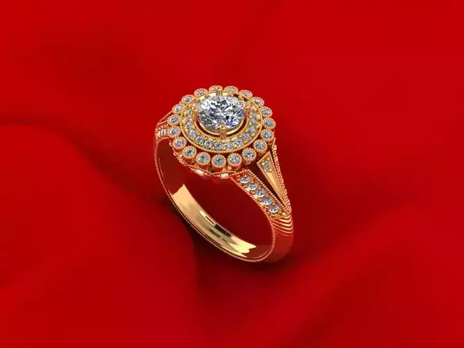 Side Stone Wedding Rings