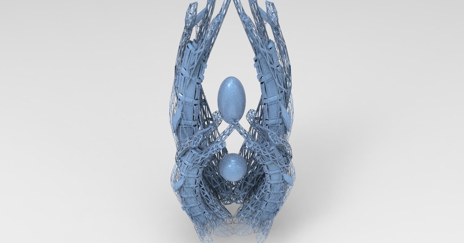 Sci fi eclipse monolith Boss Tower 3D model_1