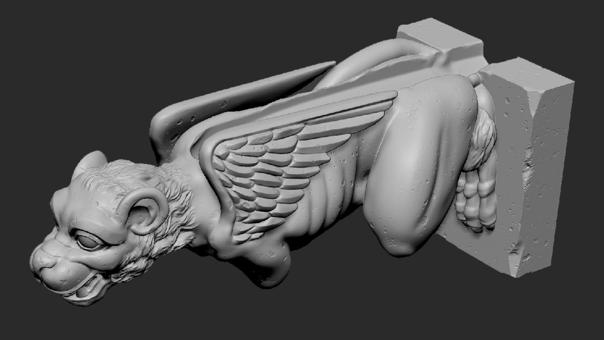 Gargoyle06 3D print model_11
