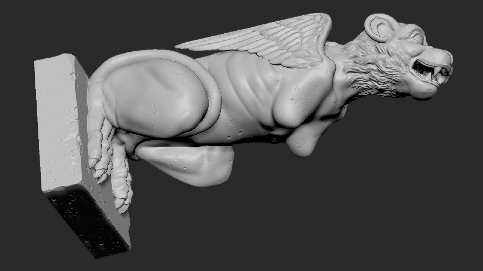 Gargoyle06 3D print model_14