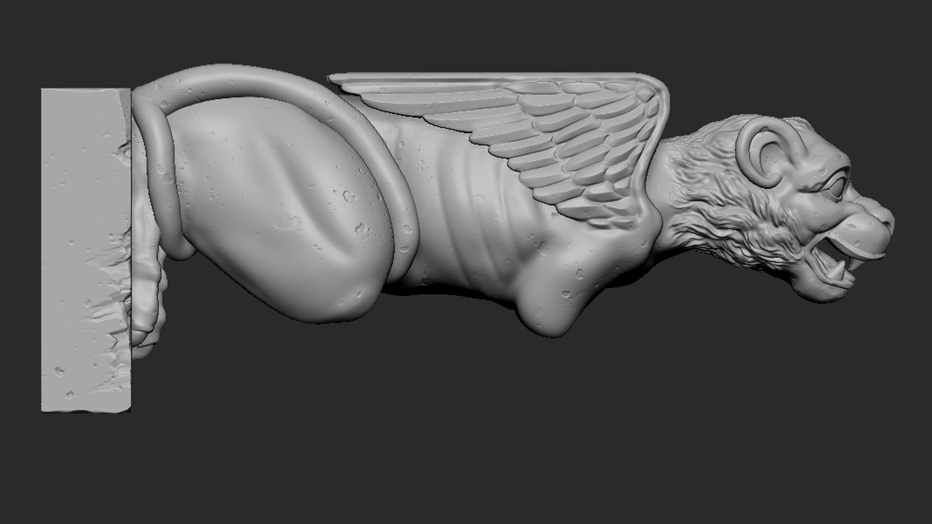 Gargoyle06 3D print model_5