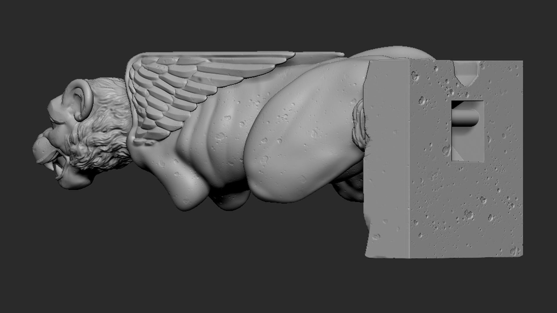 Gargoyle06 3D print model_8