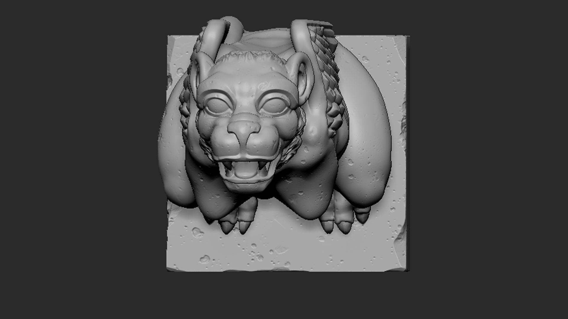 Gargoyle06 3D print model_3
