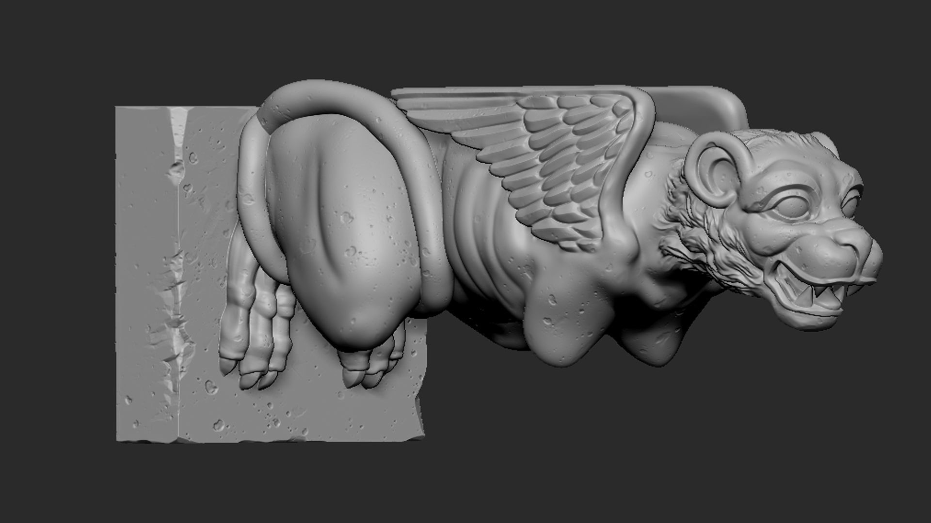 Gargoyle06 3D print model_4