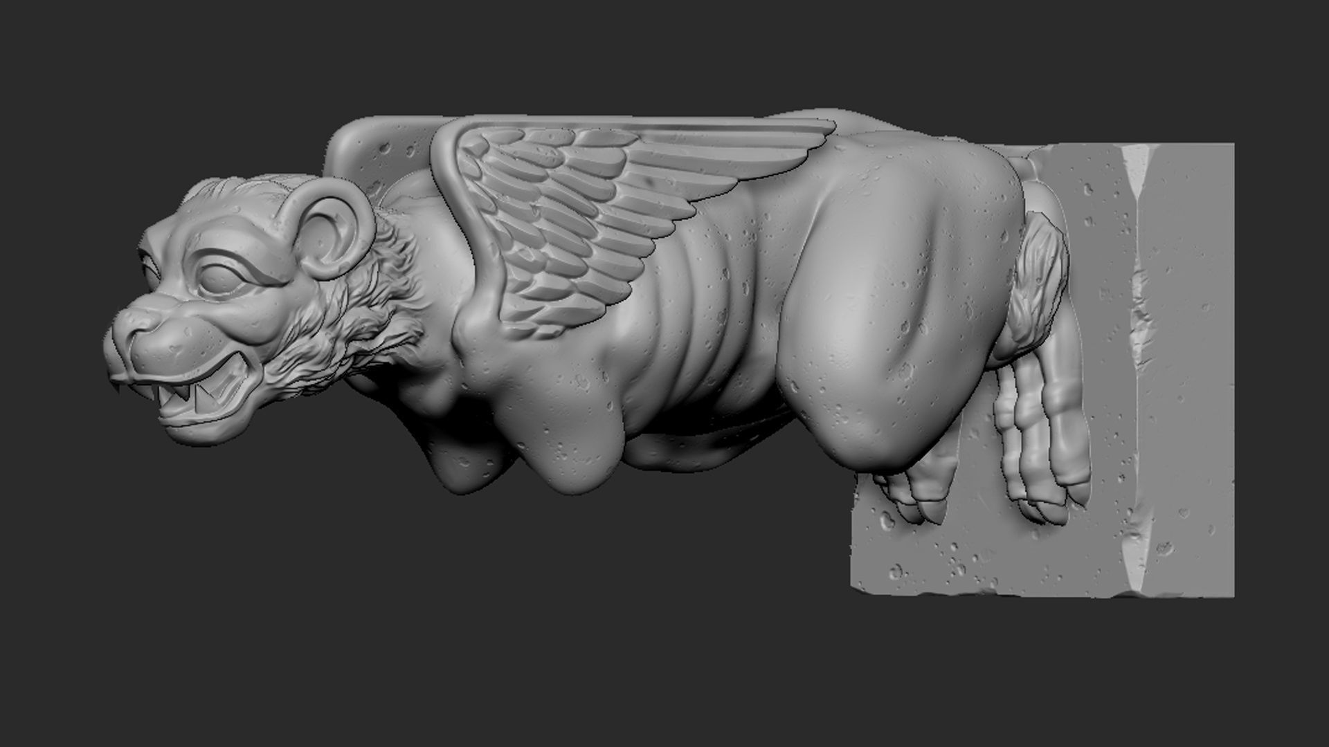 Gargoyle06 3D print model_2