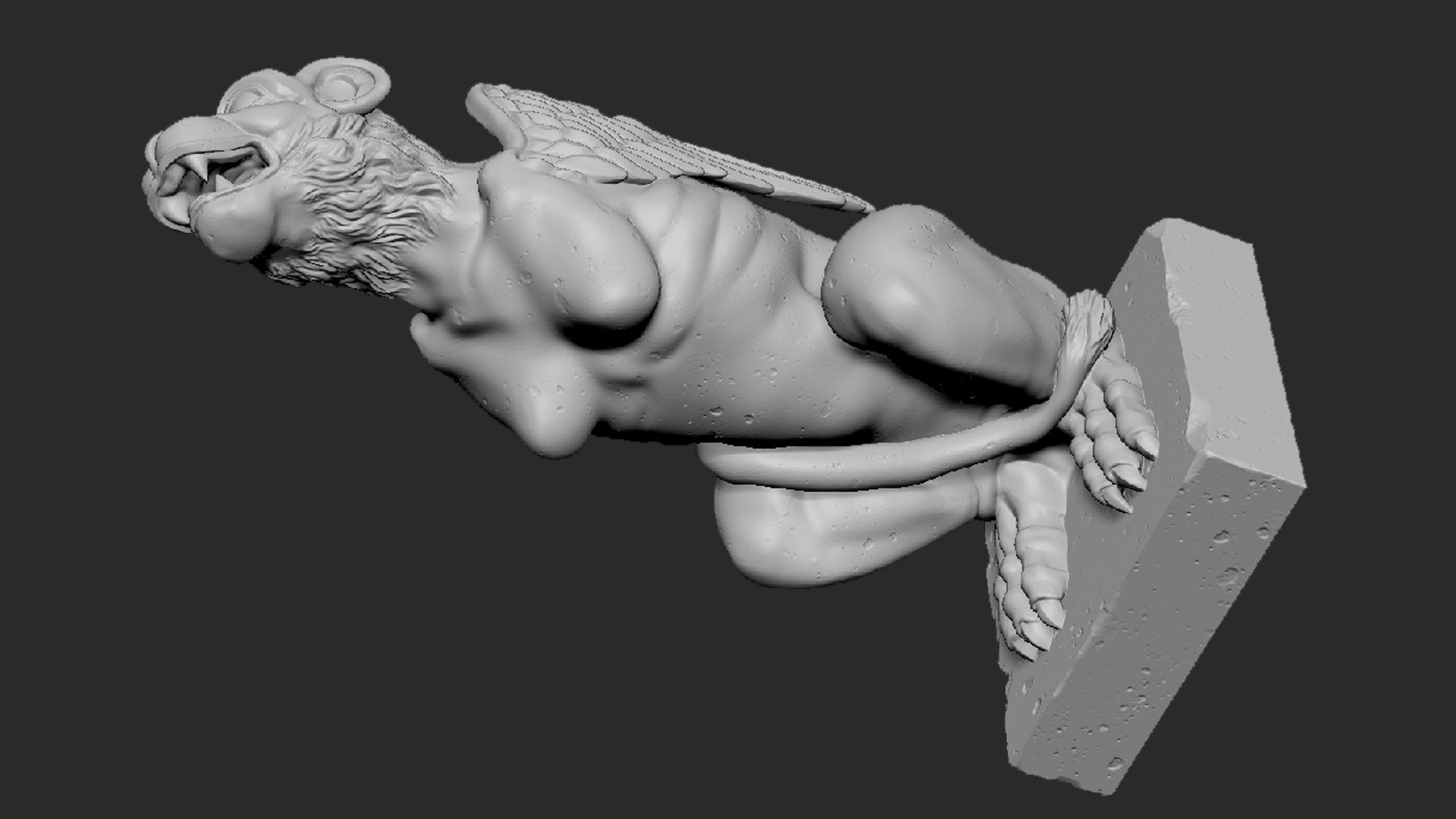 Gargoyle06 3D print model_13