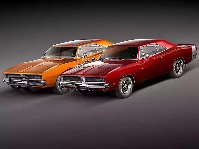 Dodge Charger 1969 RT - General Lee 3D Model 3D model