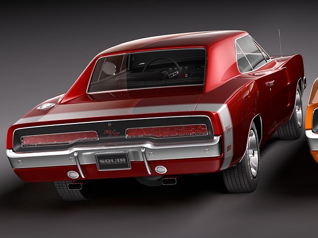 Dodge Charger 1969 RT - General Lee 3D Model 3D model_7